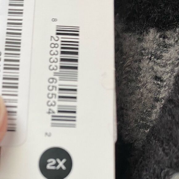 Aqua Curve Black Gray Zebra Cardigan Sweater Size 2X New with tags - Picture 5 of 9